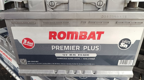 Baterie acumulator auto Rombat 85Ah 810a Romb
