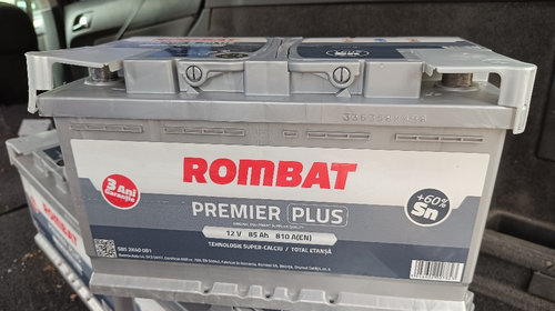 Baterie acumulator auto Rombat 85Ah 810a Rombat Premier Plus 12V * noua * 2023