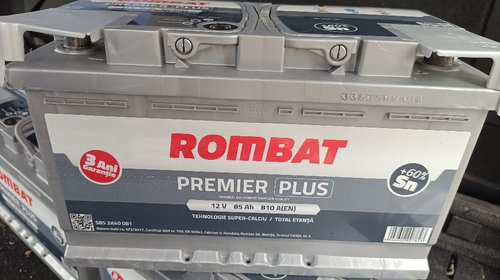 Baterie acumulator auto ROMBAT Premier Plus 65ah 70ah 75ah 80ah 85ah **noi** **2023**