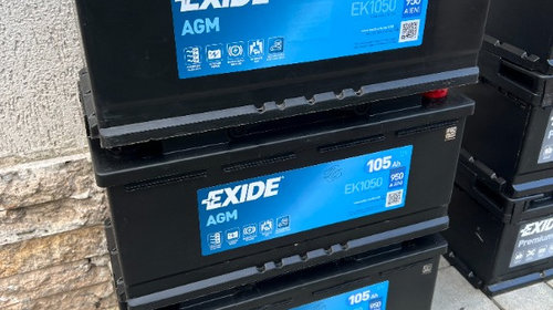 Baterie acumulator auto start stop AGM Exide EK1050 105ah 12v 960a noua