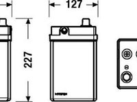 Baterie acumulator HYUNDAI ACCENT I X3- EXIDE EB454