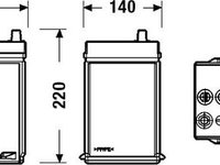 Baterie acumulator HYUNDAI ATOS PRIME MX EXIDE EB356A