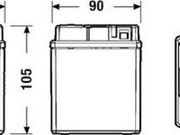 Baterie acumulator VOLVO V40 hatchback EXIDE EK091