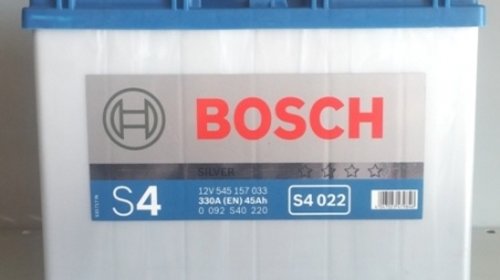 BATERIE ASIA BOSCH S4 022 12V 45AH 330A 238X1