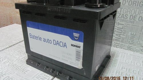 Baterie auto 50 Ah 420 A(EN) 12V Originala Dacia 6001548896