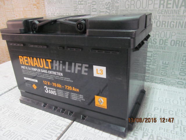 Baterie auto 70 Ah 720 A(EN) 12V Originala Renault 7711238598 - #1659407314
