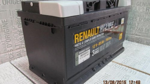 Baterie auto 85 Ah 760 A(EN) 12V Originala Renault 7711419085