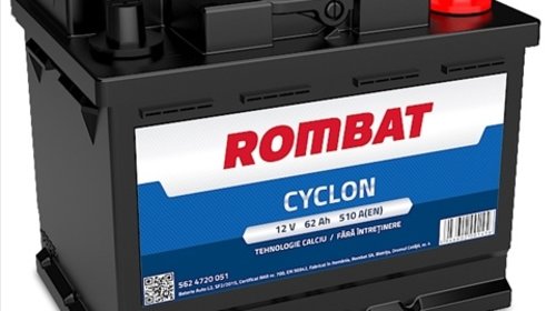 Baterie Auto Rombat Cyclon 62ah