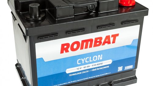 Baterie Auto Rombat Cyclon 62Ah