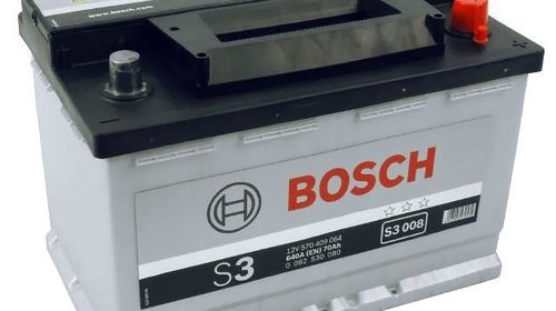 BATERIE BOSCH S3 008 12V 70AH 640A 278X175X19