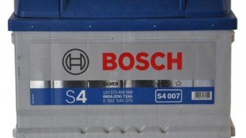 BATERIE BOSCH S4 007 12V 72AH 680A 278X175X17