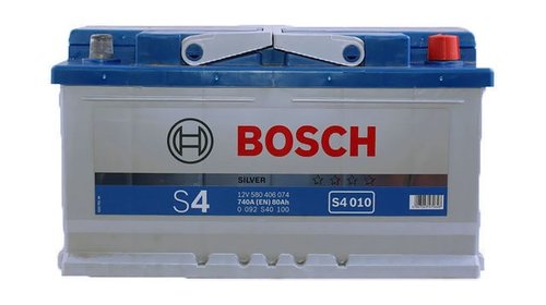 BATERIE BOSCH S4 010 12V 80AH 740A 315X175X17