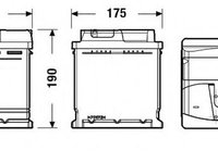 Baterie DACIA NOVA (1996 - 2003) Exide EB500