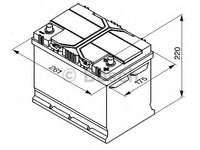 Baterie de pornire 0 092 S40 260 BOSCH pentru Mitsubishi Outlander Opel Monterey Toyota Corolla Toyota Crown Toyota Supra Toyota Land Toyota Hilux Toyota Tacoma Mazda 626 Mazda Capella Mazda Telstar Mazda Bongo Mazda E-serie Honda Legend Honda Prelud