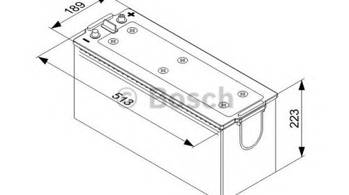 Baterie de pornire 0 092 T40 750 BOSCH pentru