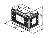 Baterie de pornire (0092T30500 BOSCH) JOHN DEERE,LAND ROVER