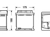 Baterie de pornire ALFA ROMEO 155 (167) (1992 - 1997) EXIDE _EA770 piesa NOUA