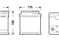 Baterie de pornire ALFA ROMEO 166 (936) (1998 - 2007) EXIDE EK700 piesa NOUA
