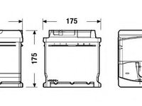 Baterie de pornire AUDI 80 (81, 85, B2) (1978 - 1986) EXIDE _EA612