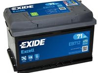 Baterie de pornire AUDI 90 (8C, B4), AUDI 80 Avant (8C, B4), AUDI 500 (43, C2) - EXIDE EB712
