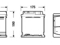 Baterie de pornire AUDI A3 (8L1) (1996 - 2003) EXIDE EA530 piesa NOUA