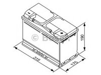 Baterie de pornire AUDI A4 (8EC, B7) (2004 - 2008) BOSCH 0 092 S40 110