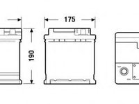 Baterie de pornire BMW 5 (F10, F18) (2009 - 2020) EXIDE EK1050