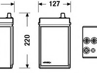 Baterie de pornire CHEVROLET SPARK (2005 - 2016) EXIDE EB357 piesa NOUA
