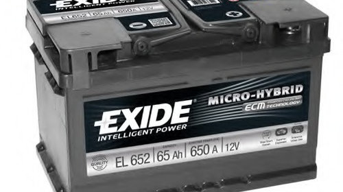 Baterie de pornire EL652 EXIDE pentru Ford Fo