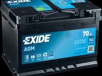 Baterie de pornire EXIDE AGM 70Ah 12V