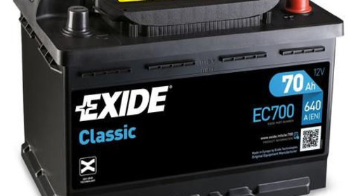 Baterie de pornire EXIDE Classic 70Ah 12V