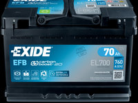 Baterie de pornire EXIDE EFB 70Ah 12V