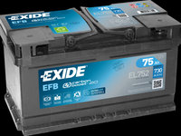 Baterie de pornire EXIDE EFB 75Ah 12V