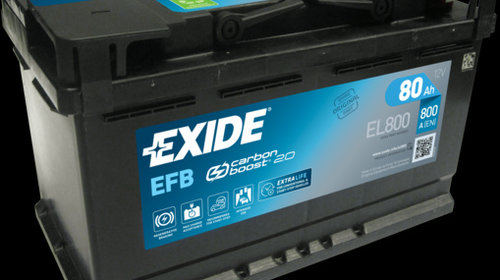 Baterie de pornire EXIDE EFB 80Ah 12V