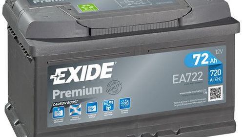 Baterie de pornire EXIDE Premium 72Ah 12V