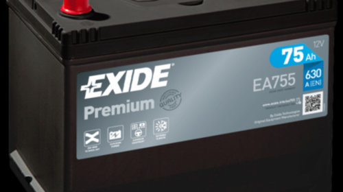 Baterie de pornire EXIDE Premium 75Ah 12V