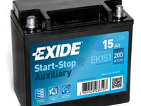 Baterie de pornire EXIDE Start-Stop Auxiliara 15Ah 12V