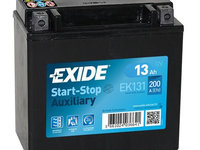 Baterie de pornire EXIDE Start-Stop Auxiliara 13Ah 12V