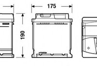 Baterie de pornire FIAT 124 (124_) (1966 - 1975) EXIDE EB501
