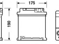 Baterie de pornire FIAT PANDA (169) (2003 - 2020) EXIDE EB440