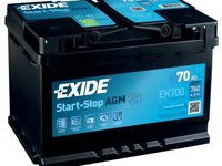 Baterie de pornire FIAT ULYSSE (220), VW SHARAN (7M8, 7M9, 7M6), ALFA ROMEO SPIDER (916S_) - EXIDE EK700