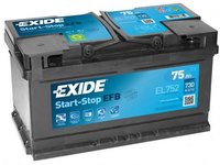 Baterie de pornire FORD GALAXY (WA6), FORD S-MAX (WA6), FORD MONDEO IV (BA7) - EXIDE EL752