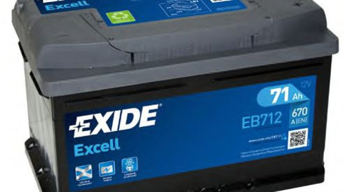 Baterie de pornire FORD TRANSIT platou / sasiu (2013 - 2020) EXIDE EB712