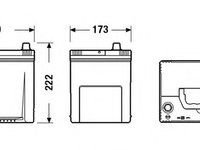 Baterie de pornire MAZDA 323 S Mk V (BA) (1992 - 2003) EXIDE _EA654