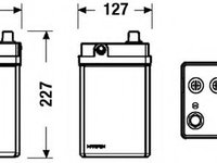 Baterie de pornire NISSAN TIIDA hatchback (2004 - 2011) EXIDE _EB454