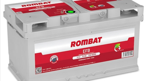 Baterie de pornire ROMBAT EFB 75Ah 12V