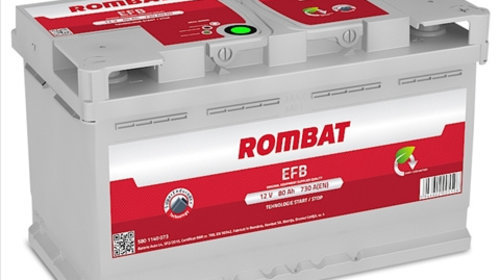 Baterie de pornire ROMBAT EFB 80Ah 12V