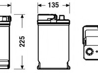 Baterie de pornire SUZUKI VITARA Cabrio (ET, TA) (1988 - 2002) EXIDE _EB451 piesa NOUA