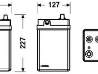 Baterie de pornire SUZUKI WAGON R+ (EM) (1997 - 2000) EXIDE EB456 piesa NOUA