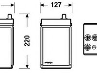 Baterie de pornire TOYOTA AURIS (NRE15, ZZE15, ADE15, ZRE15, NDE15) (2006 - 2012) EXIDE EB356 piesa NOUA
